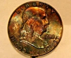 1959 FRANKLIN HALF DOLLAR  AND UNC. ID NO. 22-612