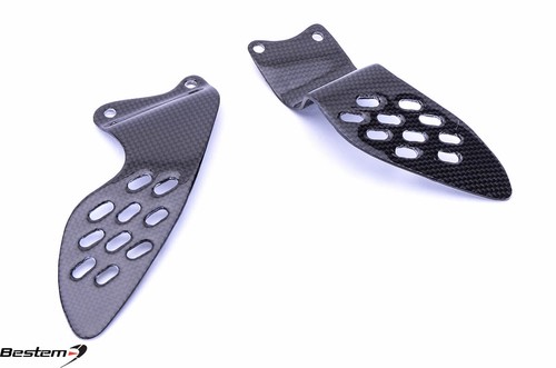 Yamaha R1 2004 2005 2006 100% Carbon Fiber Heel Guard Plates Trim Fairing Panel - Picture 4 of 4