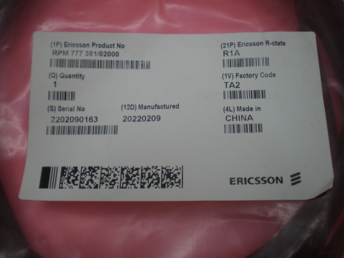 ERICSSON RPM777 381/02000 R1A TA2 Signal Cable RPM777381/02000 | eBay