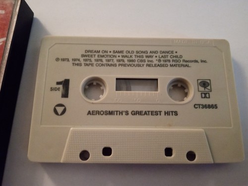 Aerosmith 3 Cassette Lot: Rocks, Greatest Hits, Classics Live 2 - Picture 3 of 10