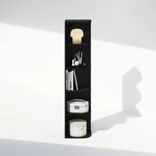 Tier 5 Bookcase Bookshelf Tall Thin Vertical For Wall Book Shelf Narrow Small