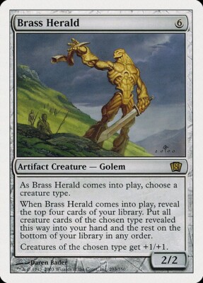 Brass Herald 1x  MtG Eighth Edition 8th SP/NM