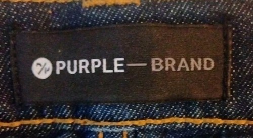 PURPLE BRAND JEANS STYLE #P001 BLUE SKINNY DISTRESSED SPLATTERED PAINT SIZE 30 - Picture 5 of 14