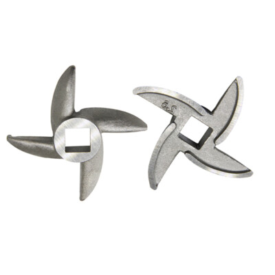 Meat Grinder Knife 1/2 inch（hole）x 1-4/5 inch（Tip-to-Tip）for Axion Breeze M32