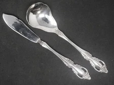 Oneida Raphael Distinction Deluxe HH Stainless Butter Knife & Sugar Spoon