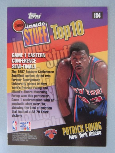*Rare* 1997-98 Topps Inside Stuff #IS4 Patrick Ewing - Picture 2 of 2