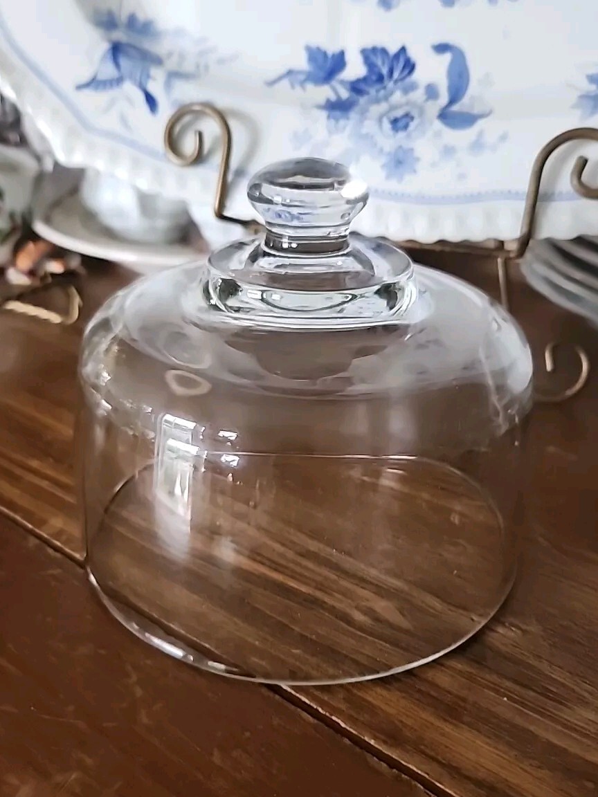 Clear Glass Replacement Cloche, Dome, Cheese Plate Cover