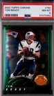 2002 Topps Chrome Tom Brady #150 PSA 8 New England Patriots
