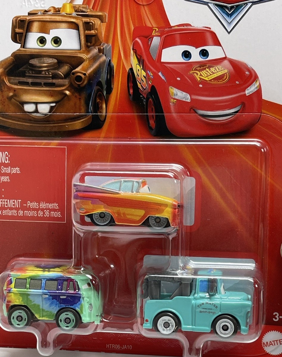 Disney Pixar Cars Mini Racers BRAND NEW MATER, FILLMORE & RAMONE 3