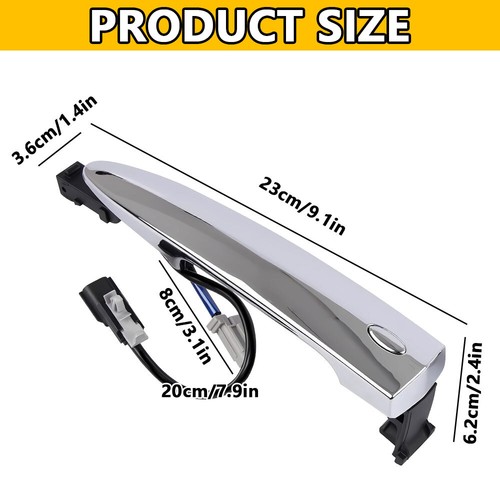 Front Left Driver Side Door Handle For Nissan 2013-2018 Sentra S, SL, SR, SV US - Picture 13 of 13