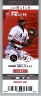 Miami Marlins vs Cincinnati Reds 6/20/2015 Full Ticket - Justin Nicolino Debut