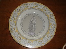 Grand plat rond  GENEVIEVE  LETHU  1997 modèle YSEULT