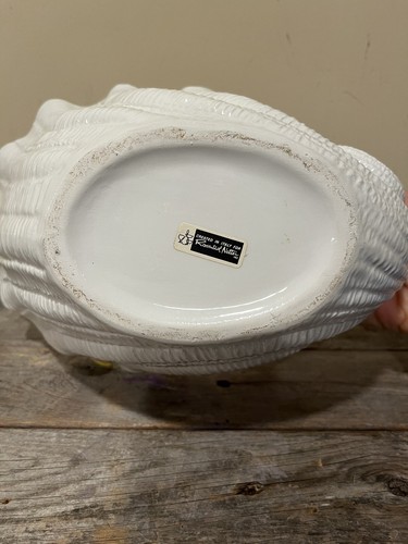 Plato Rosenthal Netter Cerámica Iridiscente Blanco Perla Vintage Cáscara Playa Italia - Imagen 9 de 13
