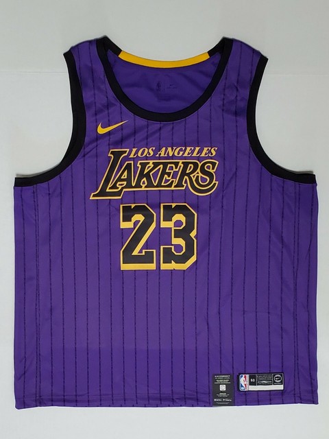 purple pinstripe lakers jersey