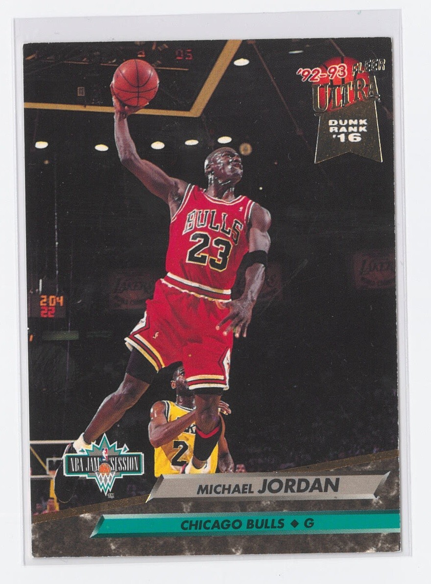 Michael Jordan 1992-1993 Fleer Ultra Dunk Rank '16 NBA Jam
