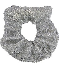 American Eagle Womens Tinsel Hair Scrunchie, Grey