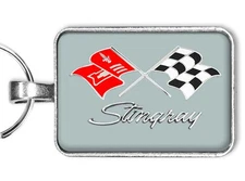 Vintage Chevrolet Corvette Stingray Emblem CHOOSE BACKGROUND COLOR 1" x 1.25"