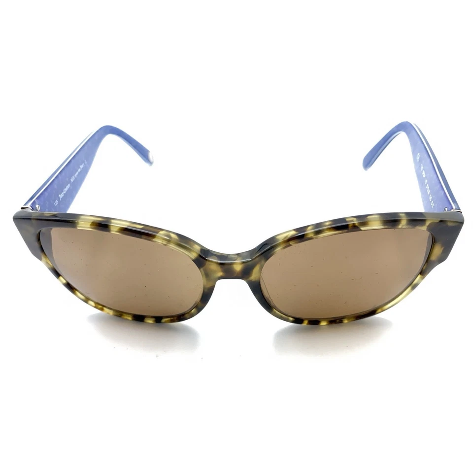 Gafas de sol Juicy Couture marrón azul tortuga rectangulares marcos 57-18 135 diseñador Foto 3 de 4