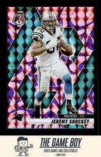 2025 Panini Mosaic Mosaic Reactive Purple #129 Jeremy Shockey Carolina Panthers