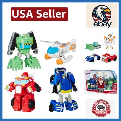 Rescue Bots 4.5'' Team Action Figures - From Bots to Vehicles in One Step