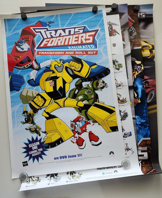 Transformers SDCC Botcon promo poster lot x 5 Hasbro