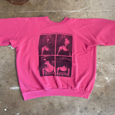 80s - 90s VINTAGE SWEATSHIRT W/ FIONA APPLE GRAPHIC ADULT OVERSIZE SIZE M MEDIUM