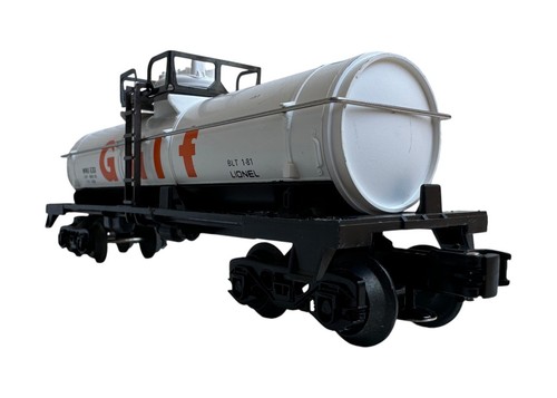 Coche cisterna Lionel 6-6301 Gulf Oil cúpula única calibre O blanco • C-6 | Condition: Used