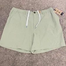 Chubbies Shorts Mens 2XL Green The Basils 6 Inch Everywear Stretch Drawstring