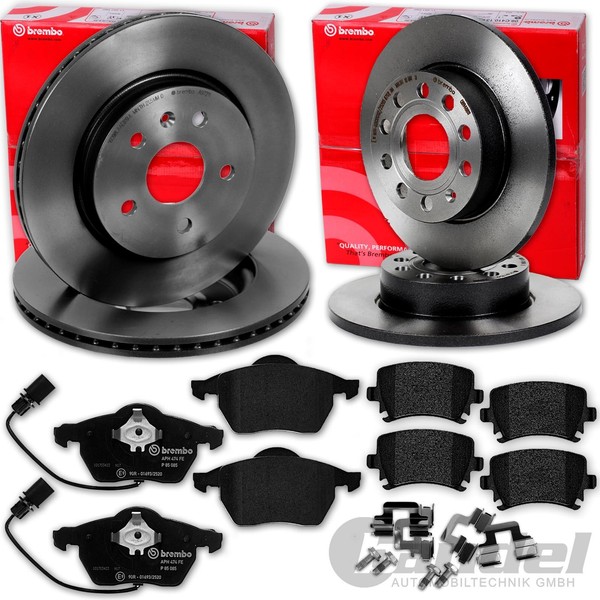 Brembo Bremsscheiben + BelÄGe Vorne + Hinten FüR Audi A6 4F C6 Limo + Avant-image