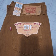 Levi's Men's 501 Original Shrink to Fit Jeans Tobacco 35W x 30L 005011679