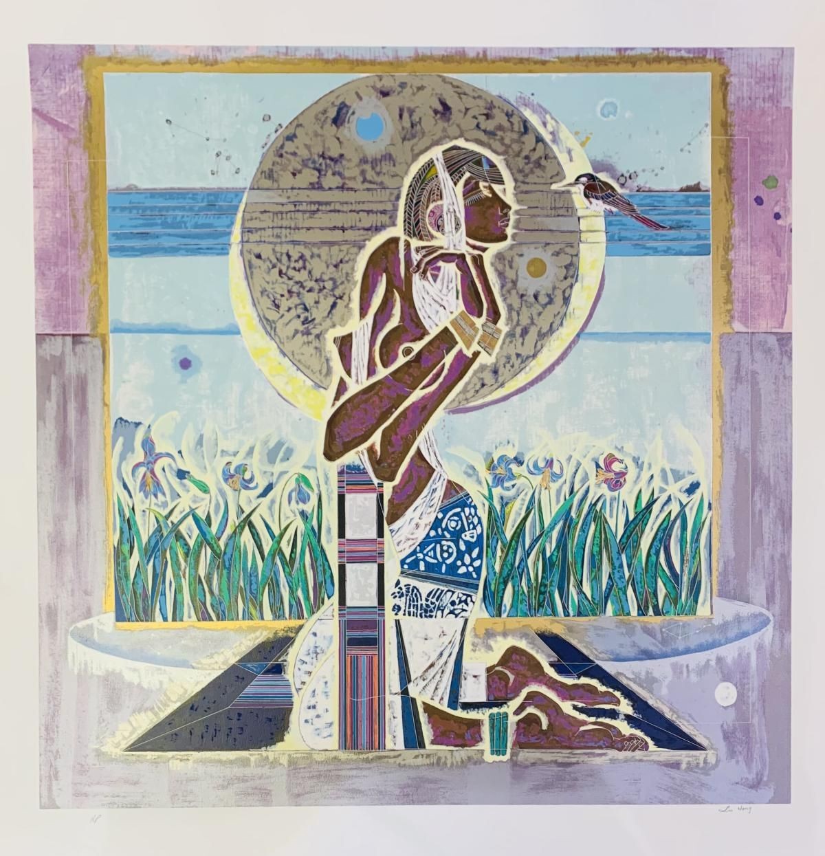 Lu Hong- Serigraph on paper