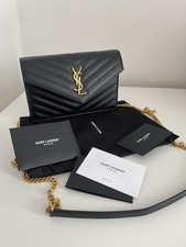 Saint Laurent YSL Black Leather Shoulder Bag