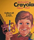 1986 McDonald's "Crayola Happy Meal" Translite sign 21.75" Advertising Display  — photo 6