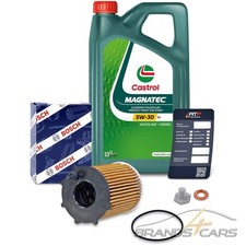 BOSCH ÖLFILTER+5L CASTROL MAGNATEC STOP-START 5W-30 FÜR PEUGEOT 307 1.4 1.6 HDi