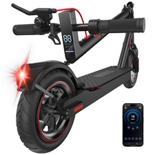 Electric Scooter Adult Folding E-Scooter 350W Long Range 18MPH Fast Speed w/ APP