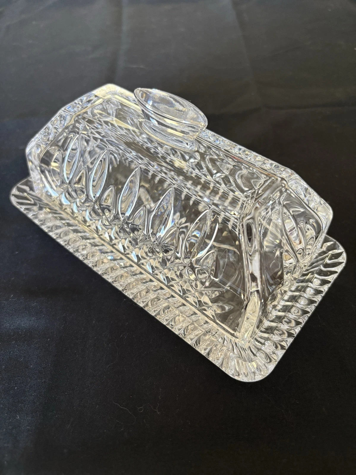 Retired 7” Waterford Covered Crystal Butter Dish 2 Piece Set
Opens in a new window or tab