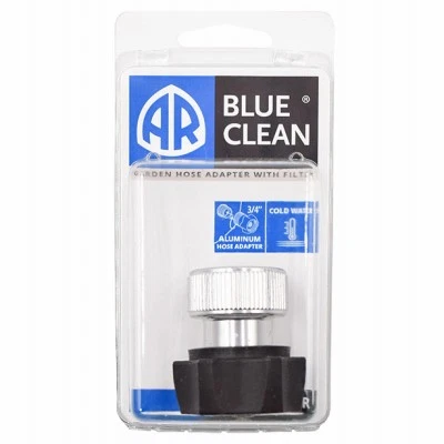 AR BLUE CLEAN Adattatore Tubo Idropulitrice Giardino + Filtro, Alluminio - PW4221570-R