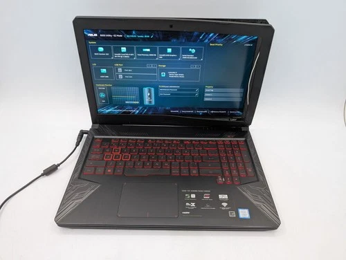 Asus FX504GD-BB71-CB 15.6" i7-8750H Boots BIOS For Parts