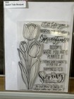 NEW REPACKAGED - Simon Says Stamp Sketch Tulip Bouquet With Die — photo 1
