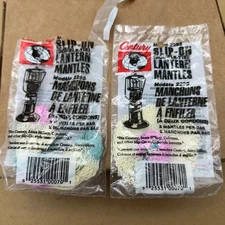 2 Packs Of  2 Century Slip-On Lantern Mantles Model 2295 **One Bag Is Ripped**