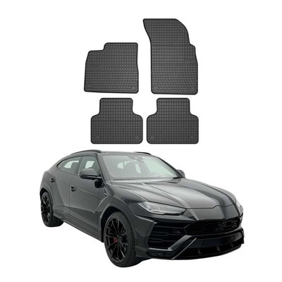 OMAC Gummi Fußmatten für Lamborghini Urus 2018-2026 Automatten Gummi Schwarz 4x