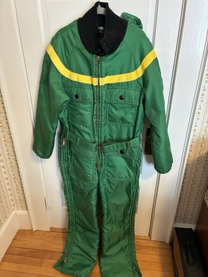 1970 s Vintage John Deere Snowmobile Suit Men s Large Green