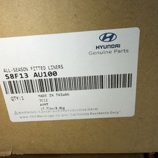 Authentic Hyundai Palisade 2020-2025 All Weather Floor Mats 7 Pass S8f13au100