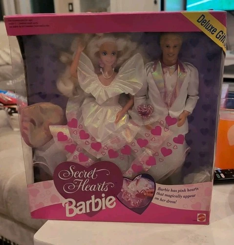 Secret Hearts Barbie & Ken Deluxe Vintage 1993 Gift Set #10929 Pink Misb Nos