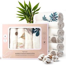 Baby Washcloths, Rayon from Bamboo Baby Clothes Organic Wash Cloths with Cotton,