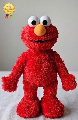 Elmo Live 2007 Plush Mattel Talks Moves w/ Stool Manual PARTS/REPAIR READ