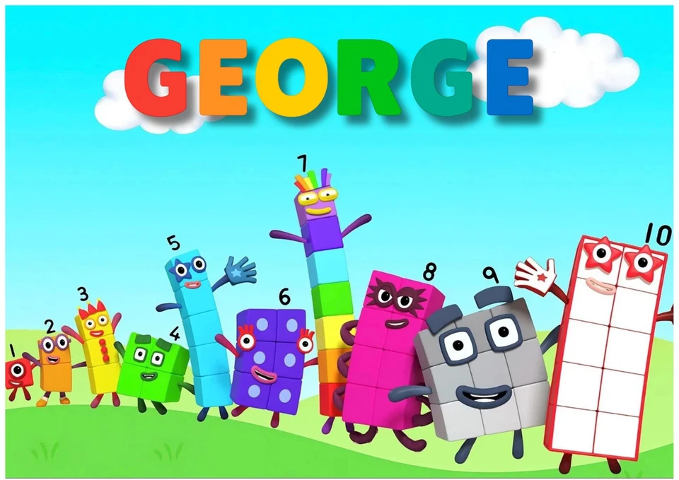 Personalised Numbers Blocks  A3 Poster – Custom  – Printed on  Matte Paper - Image 2 of 3