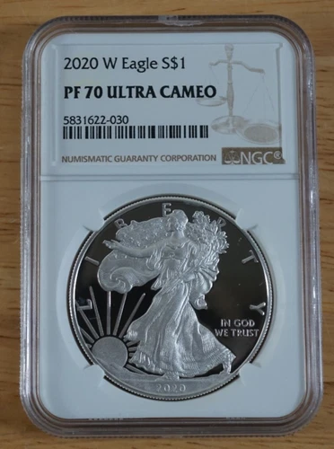 2020 W American Silver Eagle Proof NGC PF70 Ultra Cameo