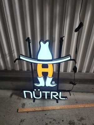 Houston Rodeo Nutrl LED BEER BAR SIGN LIGHT Texans Baseball 28x21 Astros Nib