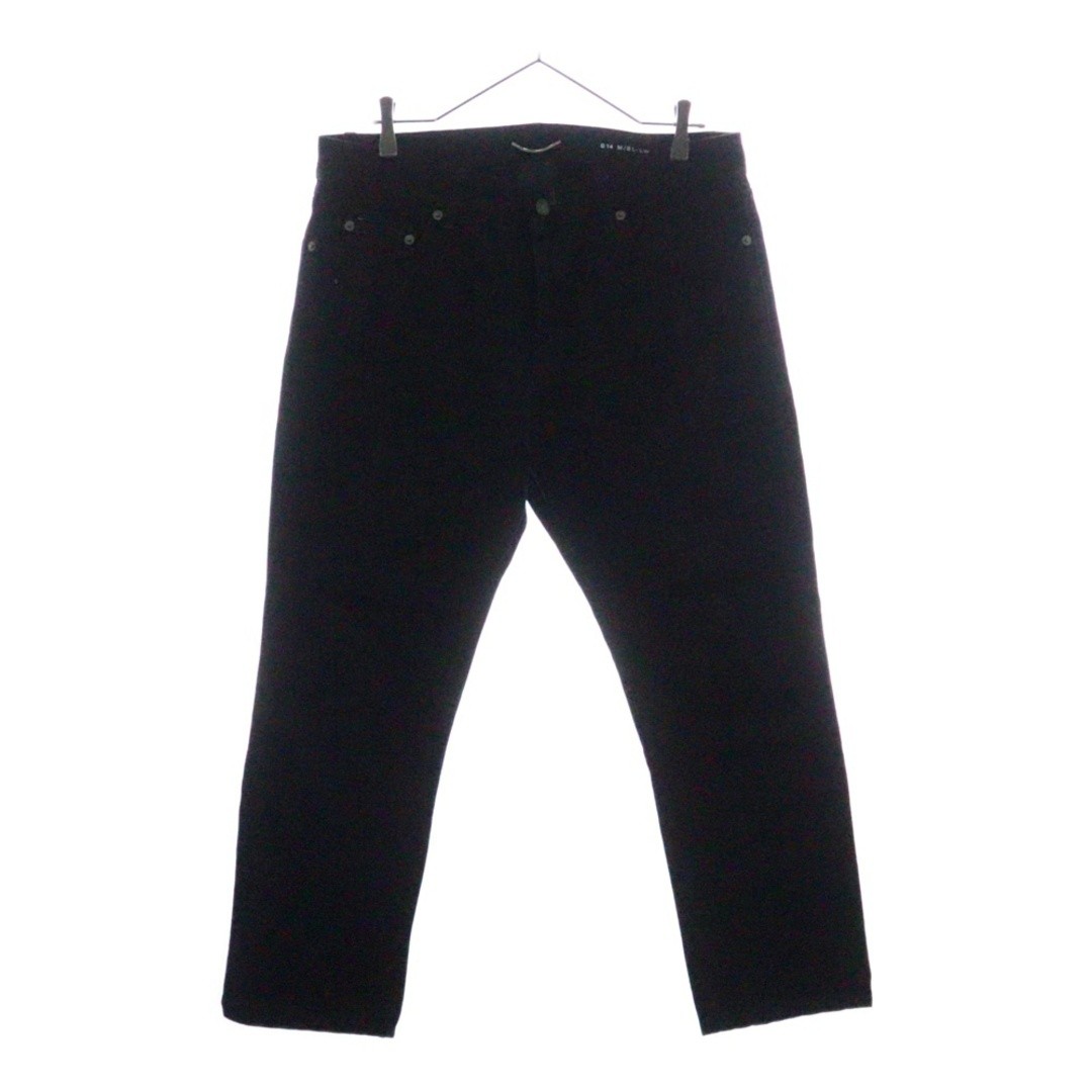 Pantalone denim SAINT LAURENT PARIS D14 slim skinny vita bassa 505757YJ805 nero